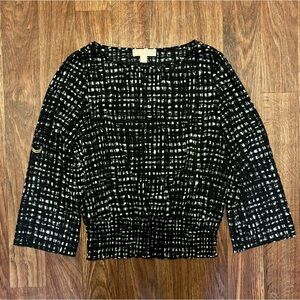 Michael Kors black/white blouse